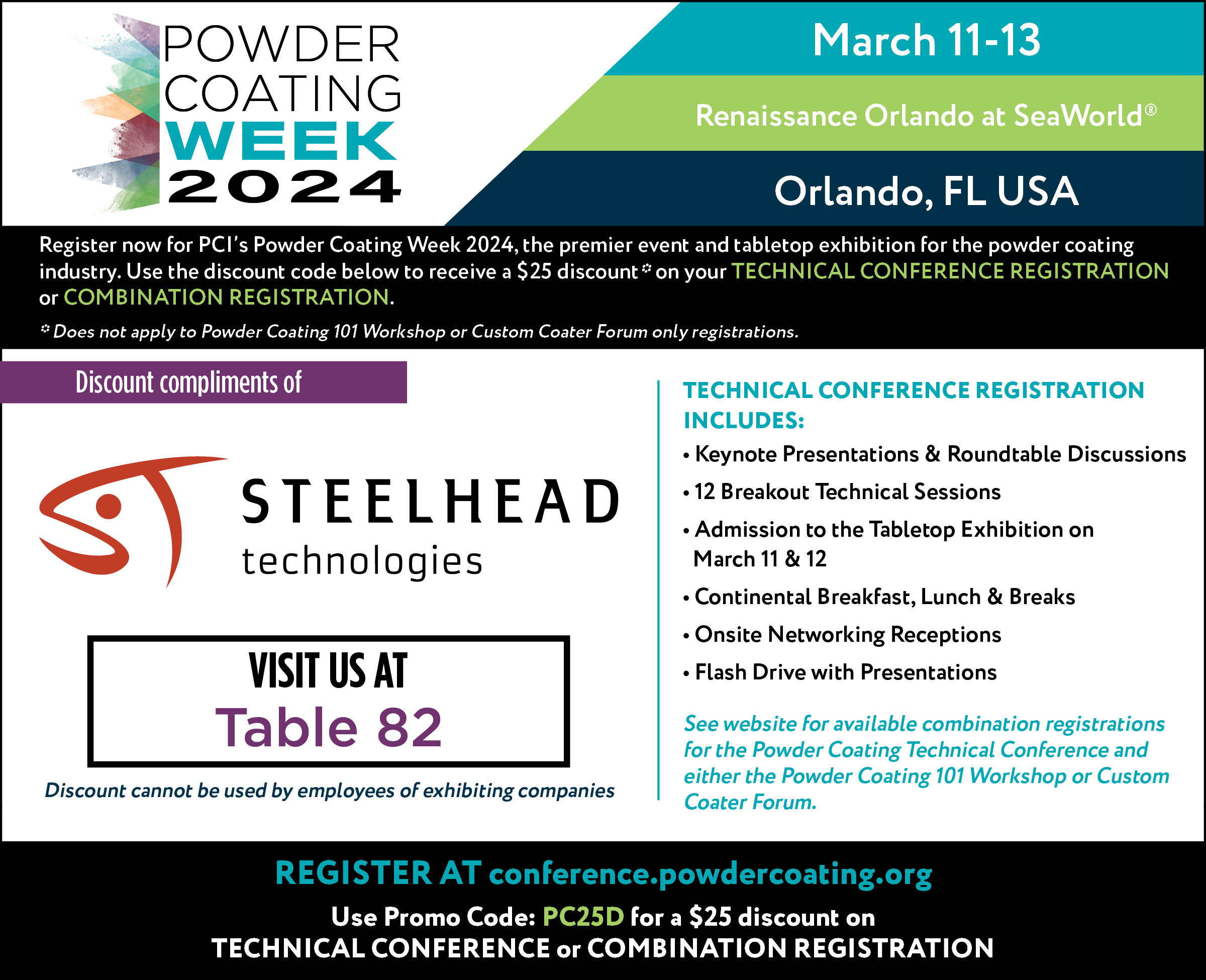 Powder Coating Week 2024 Steelhead Technologies Manufacturing ERP