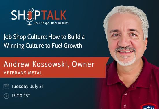 Andrew Kossowski Shop Talk Cover