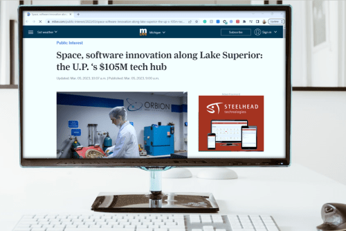 Mlive mentions steelhead technologies as part of tech hub on lake michigan