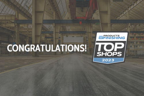 Congratulations metal finishing to shops 2023!