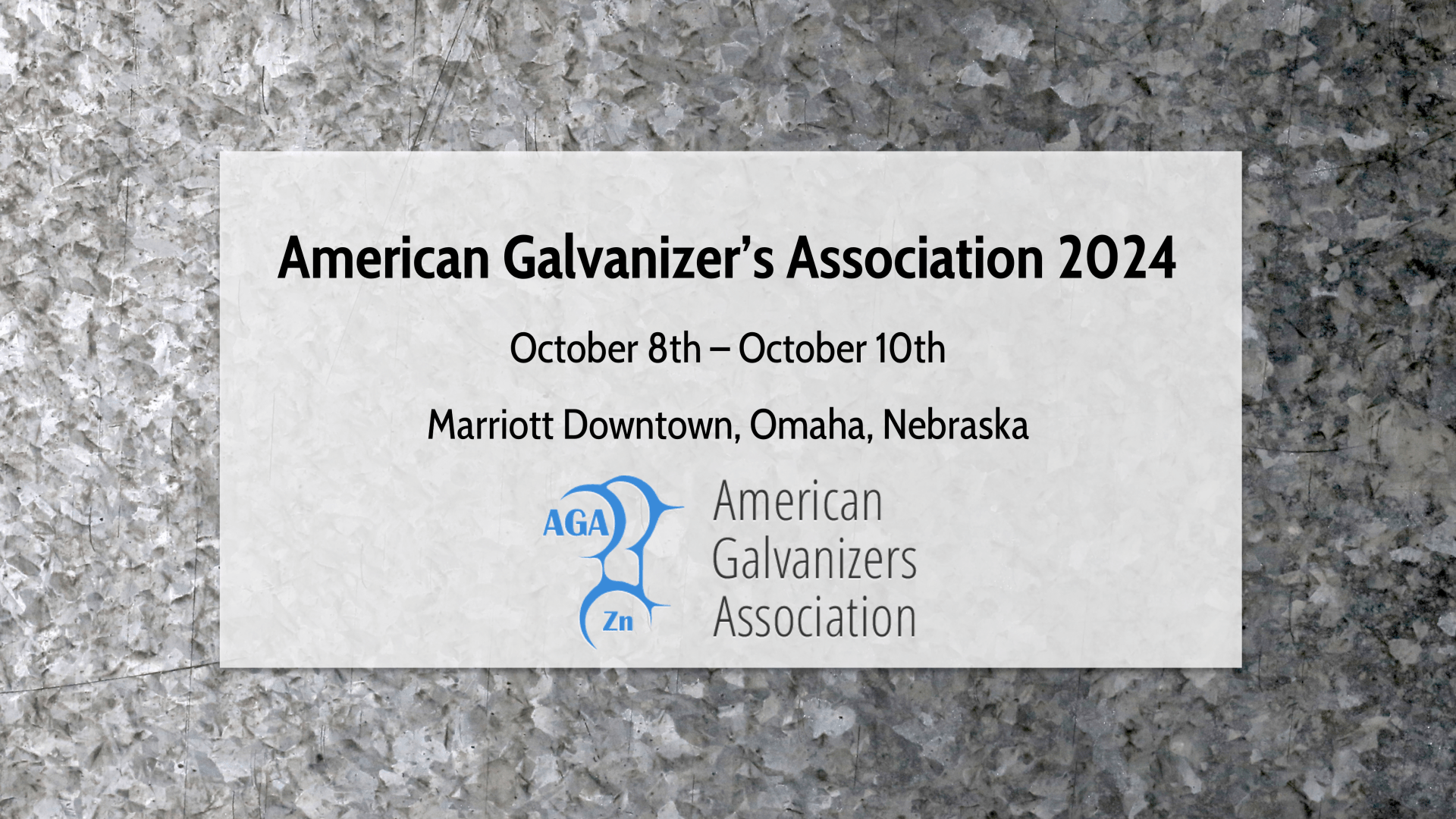 American Galvanizers Association Tech Forum
